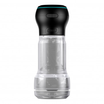 Мастурбатор Kiiroo Feel Pocket Crystal с всасывающей интерактивной насадкой PowerBlow Combo Set