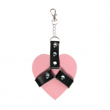 Брелок на карабине для ключей Art of Sex Chained Heart, Розовый