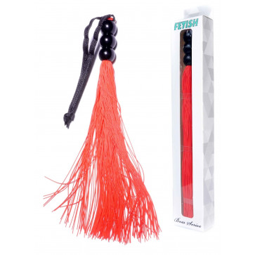 Силиконовый флогер ( длина 26 см ) Fetish Boss Series - Silicone Whip Red 10", BS6100038