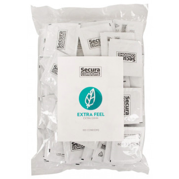 Ультратонкие презервативы Secura - Extra Feel, №100