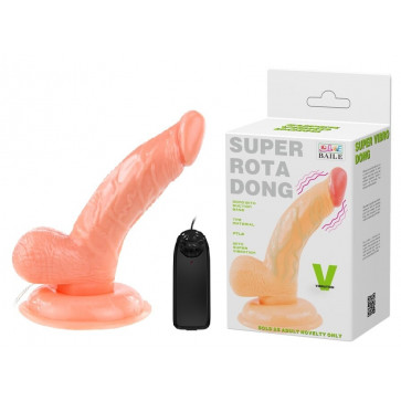 Вибратор на присоске Super rota dong, BW-008081