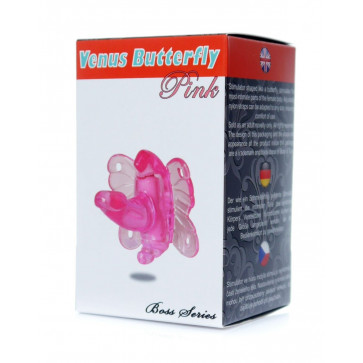 Вибро-стимулятор бабочка Venus Butterfly Pink, BS6700054