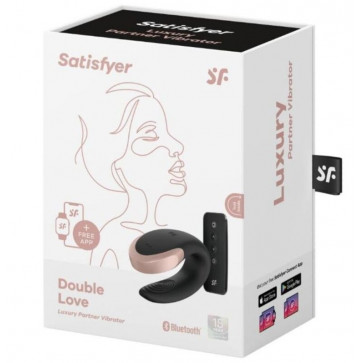 Вибромассажер для пар Satisfyer Double Love Black, 4001722