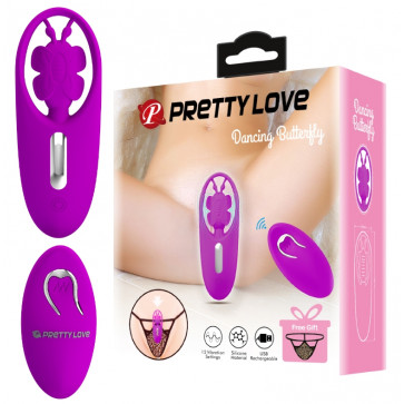 Вибро-стимулятор бабочка с пультом ДУ Pretty Love - Dancing Butterfly, BW-022070ZW