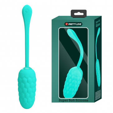 Виброяйцо с рельефным дизайном Pretty Love - MARINA  EGG Green, BI-014708-4