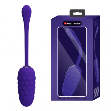Виброяйцо с рельефным дизайном Pretty Love - MARINA EGG Purple, BI-014708-3