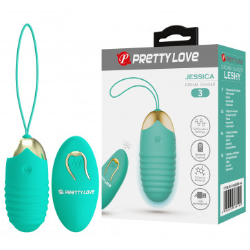 Виброяйцо серии Pretty Love - Jessica Dream chaser 3 Green, BI-014362W-3A4