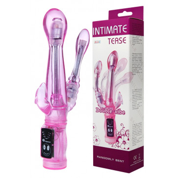 Вибромассажер с анальным и клиторальным стимулятором BAILE - INTIMATE TEASE, BW-037021A