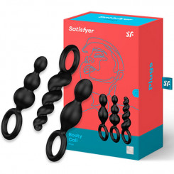 Набор анальных игрушек Satisfyer Plugs  цвет: черный  Satisfyer (Германия)