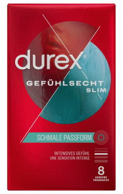 Презервативи - Durex Gef??hlsecht Slim Fit 8