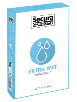 Презервативи - Secura Extra Wet, 48 шт.