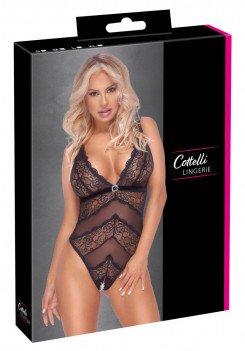 Боді - 2643529 Cottelli Collection Body With Lace Black - S