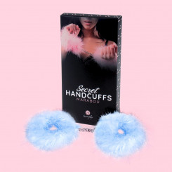 Наручники - Secret Play Handcuffs Marabou Blue