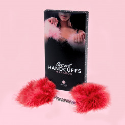 Наручники - Secret Play Handcuffs Marabou Red