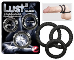 Эрекционные кольца - Lust 3 black