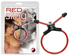 Эрекционная петля - Red Sling Penisring