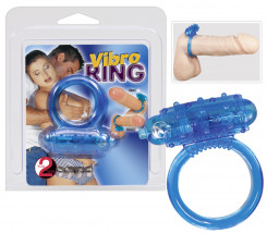 Эрекционное кольцо - Vibro Ring Silikon Blue