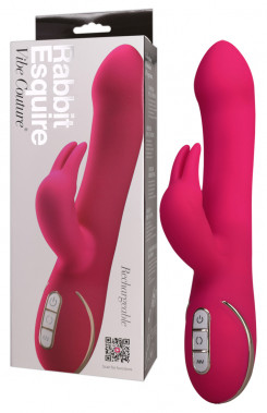Hi-tech вибратор - Rabbit Esquire Pink Vibrator mit Klitorisreizer