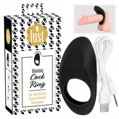 Эрекционное кольцо - Lust Vibrating Cock Ring Black