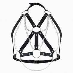 Женская портупея  Art of Sex - Aiden Leather harness, Черный L-2XL