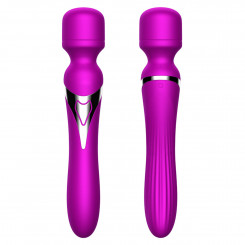 Вібромасажер - Silicone Dual Massager, USB, 7+7 Function, Purple