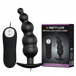 Анальна пробка - Pretty Love Special Anal Stimulation Vibrating Beads Black