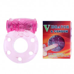 Vibration and condom ring Pink