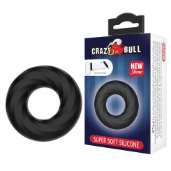 Эрекцонное кольцо - Crazy Bull Silicone Cockring Black