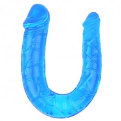 Двосторонній фалоімітатор - Double Dong Dildo Blue, 29,8 см