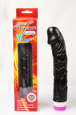 Вибратор - Classic Jelly Vibe Black, 23 см