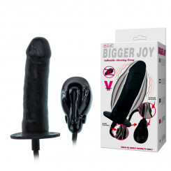 Inflateable Vibrating Dong, Black, 15,5cm