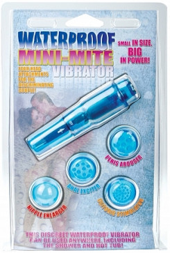 Клиторальный стимулятор - Waterproof Mini Mite, синий