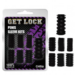 Набір насадок на член - Get Lock Penis Sleeve Kits Black