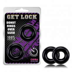 Ерекційні кільця - Get Lock Donut Rings Over Sized Black