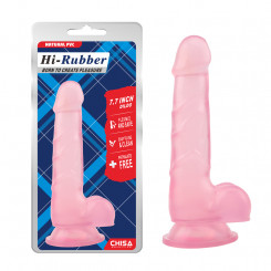 Фаллоимитатор - Hi-Rubber 7.7" Dildo Pink