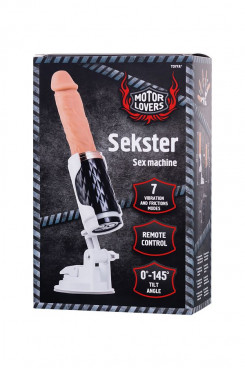 Секс-машина - Sex machine Sekster, MotorLovers, ABS, black, 29 cm