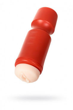Мастурбатор, красный/телесный, вагина, Toyfa A-Toys, 24 см, 7,6 см