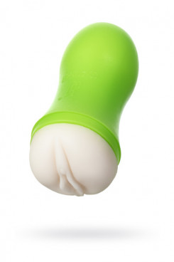 Мастурбатор Toyfa A-Toys, вагина, зеленый/телесный, 14 см