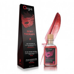 Набір для масажу - Orgie Sexy Therapy Lips Massage Set Strawberry, 100 мл