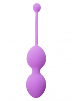 Вагінальні кульки - Silicone Kegel Balls Purple, 32 мм, 125 г