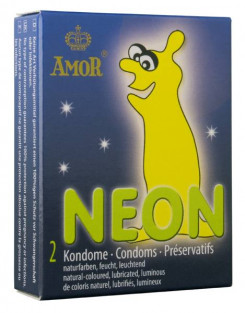 Презервативы - Amor Neon, 2 шт.