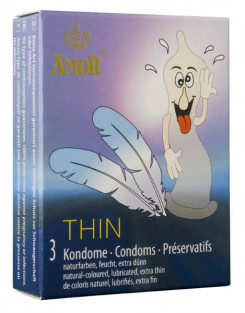 Презервативы - Amor Thin, 3 шт.
