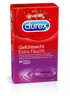 Презервативы - Durex Extra Feucht, 10 шт.