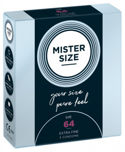 Презервативи - Mister Size 64mm pack of 3