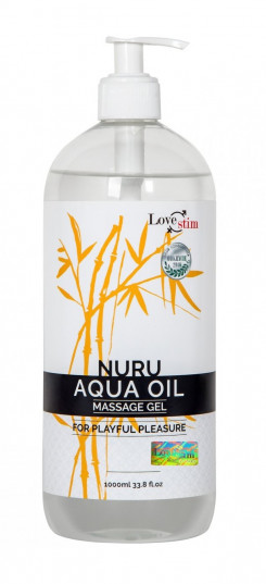 Массажное масло Love Stim - NURU AQUA OIL, 1000 ml