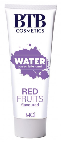 Гель-лубрикант на водной основе с ароматом лесных ягод Mai - BTB Water Based Lubricant RED FRUITS flavored, 100 ml