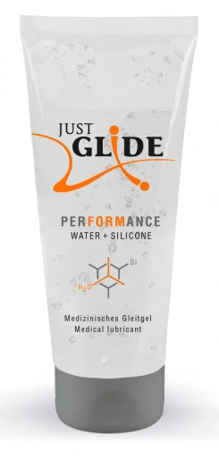 Гибридный гель-лубрикант Just Glide Performance, 200 ml