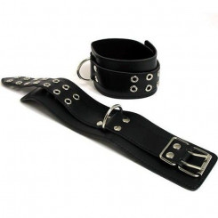 Черные кожаные наручники изготовлены из высококачественной кожи