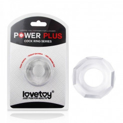 Прозрачное эрекционное кольцо Power Plus без вибрации