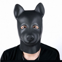 Кожаная маска Natural Latex Molding Dog Hood